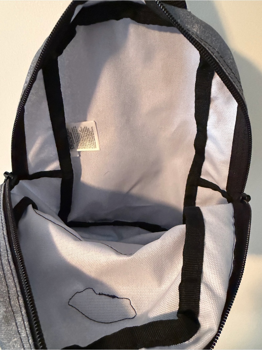 Vans Blue-Gray Mini Backpack with Off The Wall Patch - Picture 2 of 3
